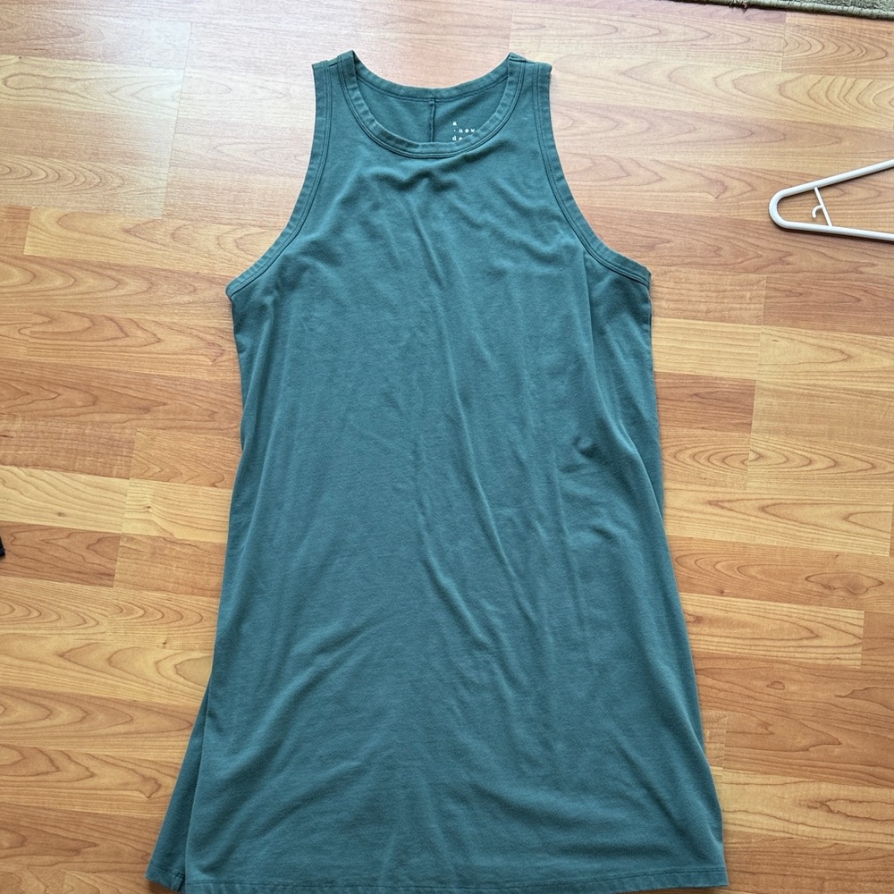 a new day Sleeveless Tank Dress in Teal Green